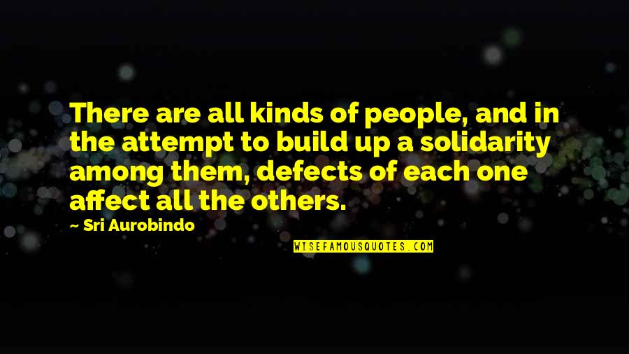 Build Others Up Quotes By Sri Aurobindo: There are all kinds of people, and in