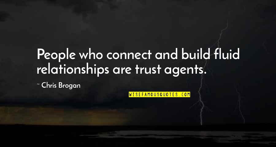 Build Relationships Quotes By Chris Brogan: People who connect and build fluid relationships are