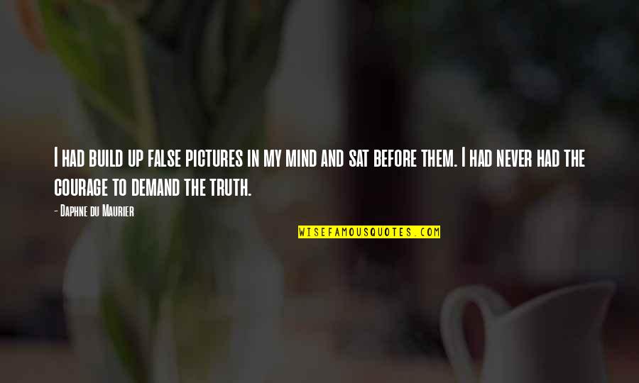 Build Them Up Quotes By Daphne Du Maurier: I had build up false pictures in my