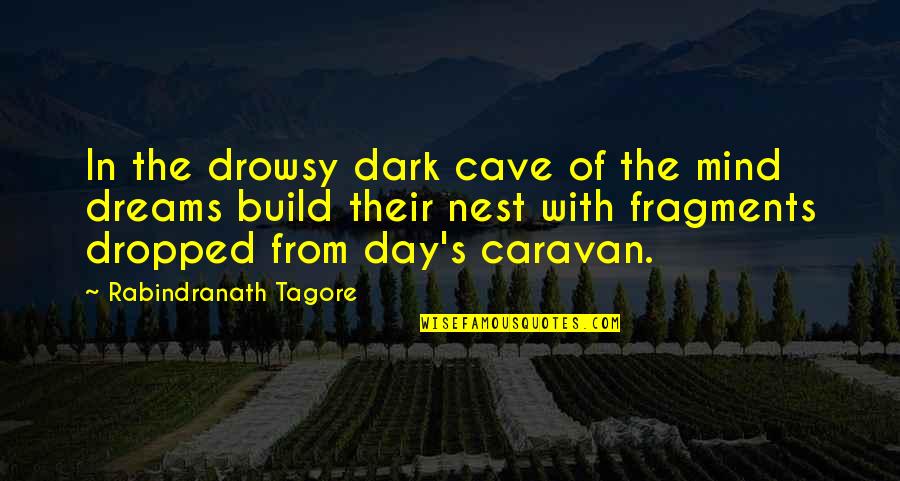 Build Your Dream Quotes By Rabindranath Tagore: In the drowsy dark cave of the mind