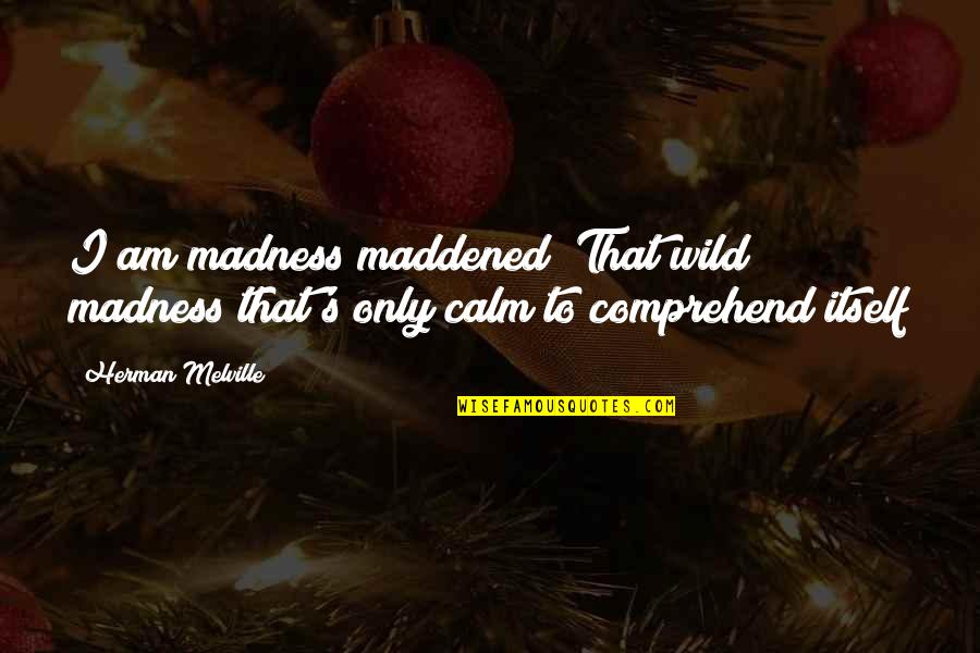 Builts Banquets Quotes By Herman Melville: I am madness maddened! That wild madness that's