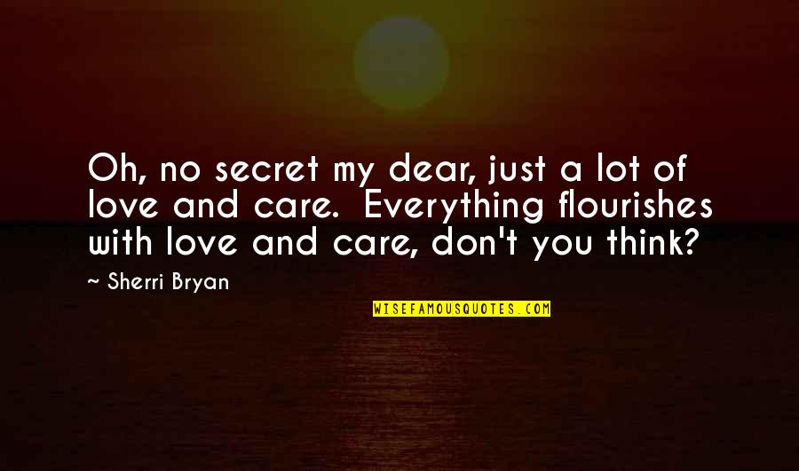 Buitenlandse Quotes By Sherri Bryan: Oh, no secret my dear, just a lot