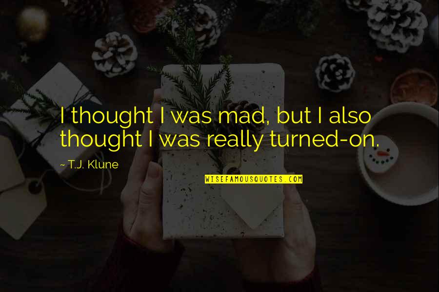 Bujor De Padure Quotes By T.J. Klune: I thought I was mad, but I also