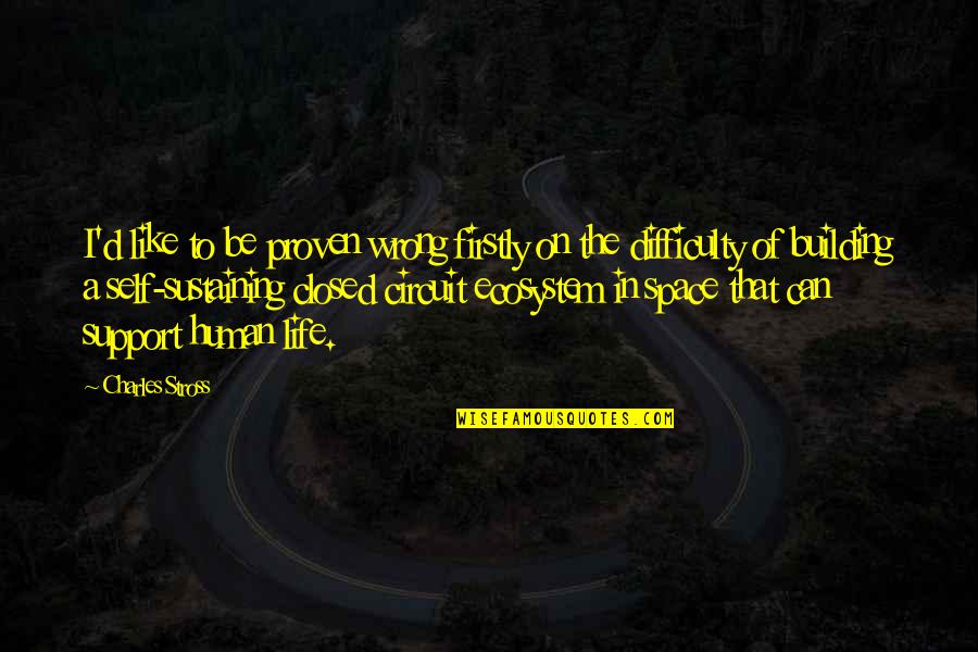 Bujutsu History Quotes By Charles Stross: I'd like to be proven wrong firstly on Bujutsu History Quotes By Charles Stross: I'd like to be proven wrong firstly on