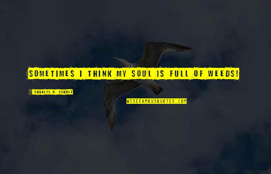 Bukowski Barfly Quotes By Charles M. Schulz: Sometimes I think my soul is full of