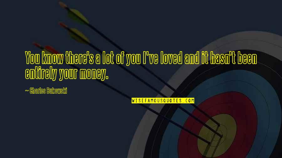 Bukowski's Quotes By Charles Bukowski: You know there's a lot of you I've