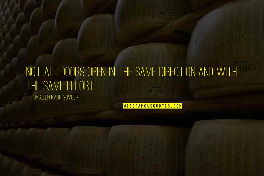 Bulkeley Wells Quotes By Jasleen Kaur Gumber: Not all doors open in the same direction Bulkeley Wells Quotes By Jasleen Kaur Gumber: Not all doors open in the same direction