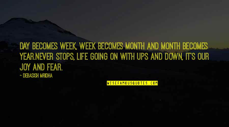 Bulletproof Adam Sandler Quotes By Debasish Mridha: Day becomes week, week becomes month and month