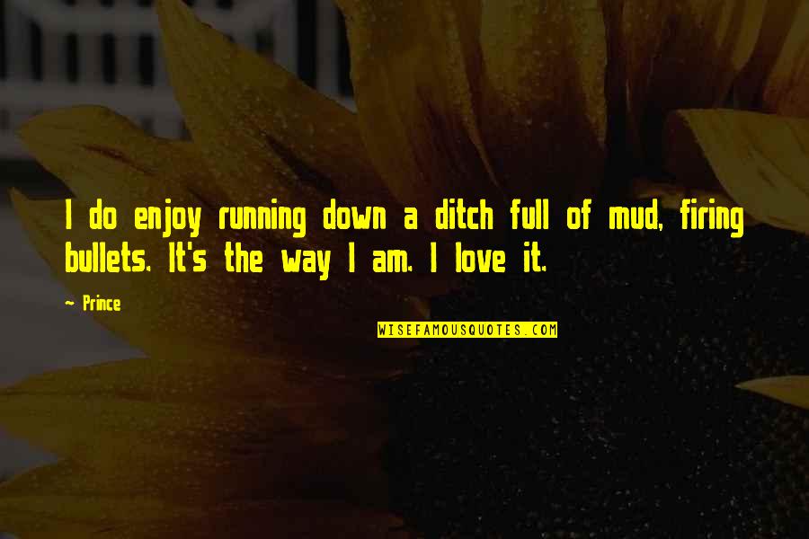 Bullets And Love Quotes By Prince: I do enjoy running down a ditch full