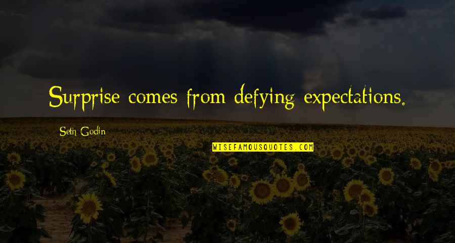 Bullying In Lord Of The Flies Quotes By Seth Godin: Surprise comes from defying expectations. Bullying In Lord Of The Flies Quotes By Seth Godin: Surprise comes from defying expectations.