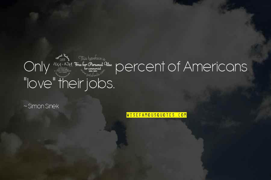 Bumpiness On Arms Quotes By Simon Sinek: Only 20 percent of Americans "love" their jobs. Bumpiness On Arms Quotes By Simon Sinek: Only 20 percent of Americans "love" their jobs.