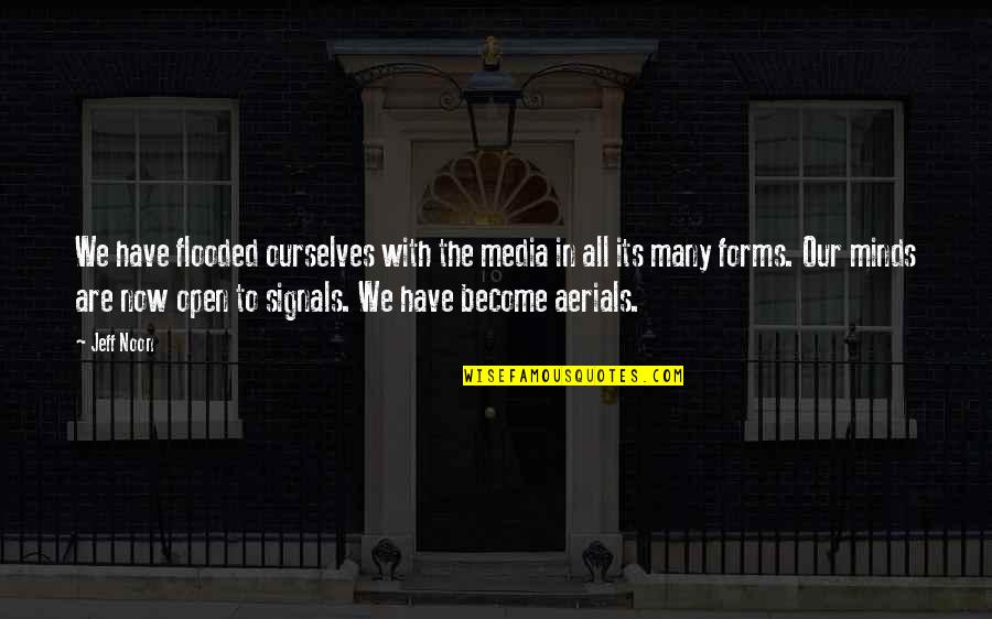 Bumpiness On Bone Quotes By Jeff Noon: We have flooded ourselves with the media in Bumpiness On Bone Quotes By Jeff Noon: We have flooded ourselves with the media in