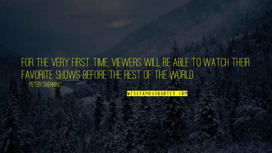 Bumubuo Ng Quotes By Peter Chernin: For the very first time, viewers will be Bumubuo Ng Quotes By Peter Chernin: For the very first time, viewers will be