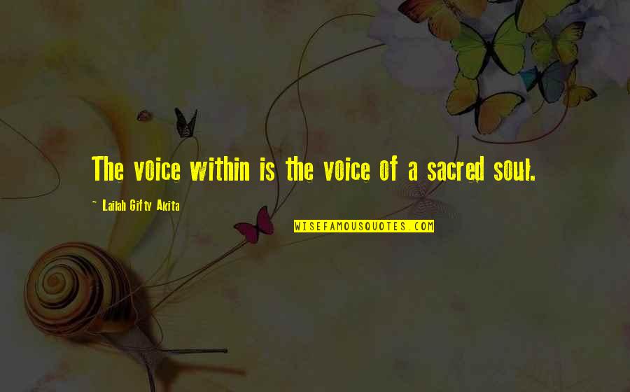 Bunkered Book Quotes By Lailah Gifty Akita: The voice within is the voice of a Bunkered Book Quotes By Lailah Gifty Akita: The voice within is the voice of a