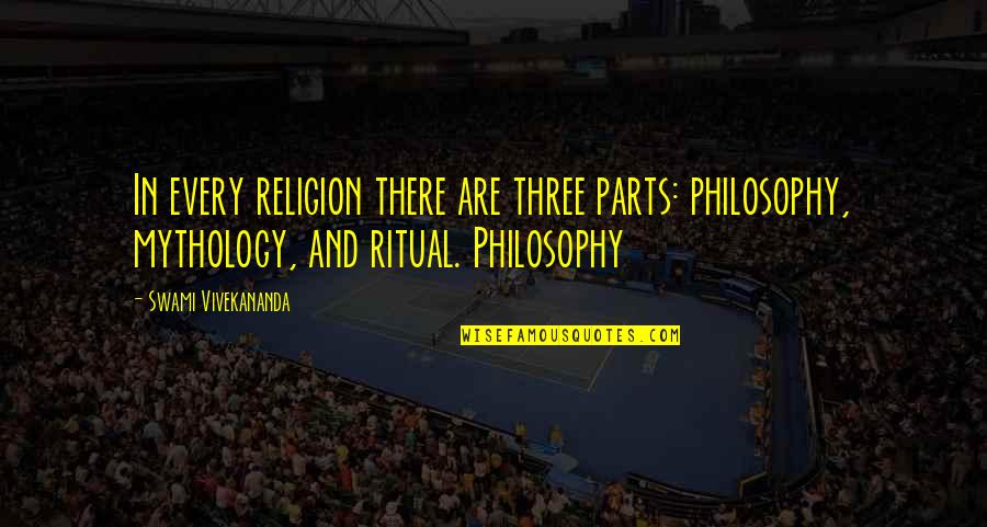 Buonanotte Immagini Quotes By Swami Vivekananda: In every religion there are three parts: philosophy,