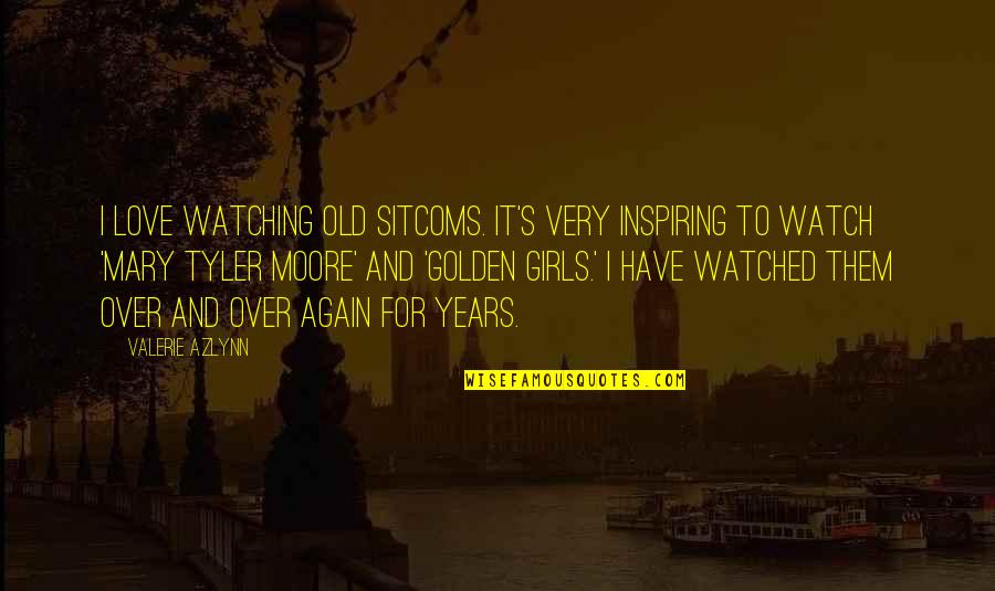 Burden In Tagalog Quotes By Valerie Azlynn: I love watching old sitcoms. It's very inspiring