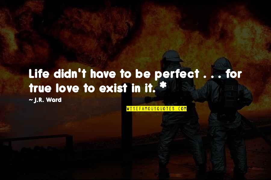 Bureau And Grave Quotes By J.R. Ward: Life didn't have to be perfect . .