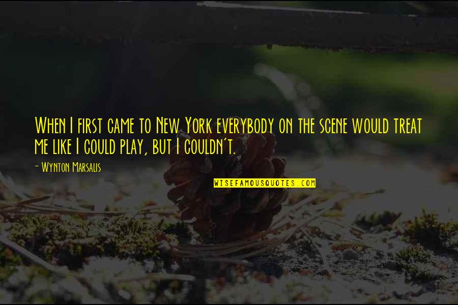 Burgdoerfer Tang Quotes By Wynton Marsalis: When I first came to New York everybody Burgdoerfer Tang Quotes By Wynton Marsalis: When I first came to New York everybody