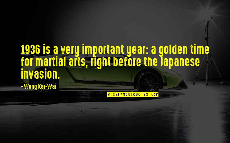 Burl Vs Bo Quotes By Wong Kar-Wai: 1936 is a very important year: a golden
