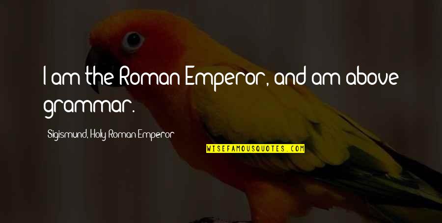 Burning Beekeeper Quotes By Sigismund, Holy Roman Emperor: I am the Roman Emperor, and am above Burning Beekeeper Quotes By Sigismund, Holy Roman Emperor: I am the Roman Emperor, and am above