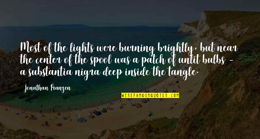 Burning Brightly Quotes By Jonathan Franzen: Most of the lights were burning brightly, but