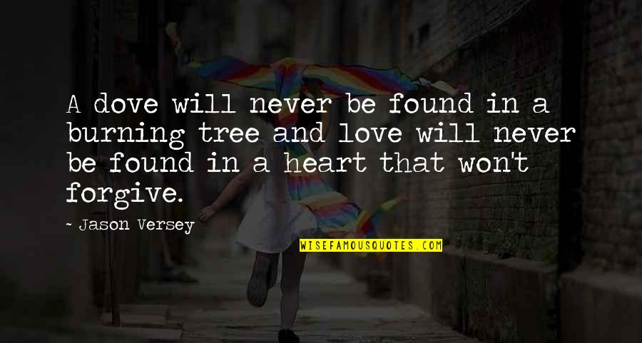 Burning Heart Quotes By Jason Versey: A dove will never be found in a