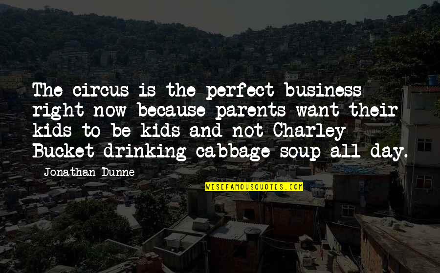 Burning Sky Quotes By Jonathan Dunne: The circus is the perfect business right now