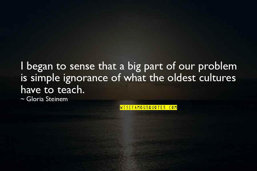 Bursal Surface Quotes By Gloria Steinem: I began to sense that a big part Bursal Surface Quotes By Gloria Steinem: I began to sense that a big part