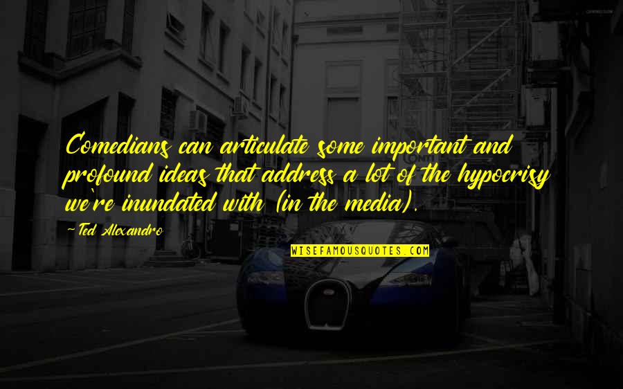 Burudani Creation Quotes By Ted Alexandro: Comedians can articulate some important and profound ideas Burudani Creation Quotes By Ted Alexandro: Comedians can articulate some important and profound ideas