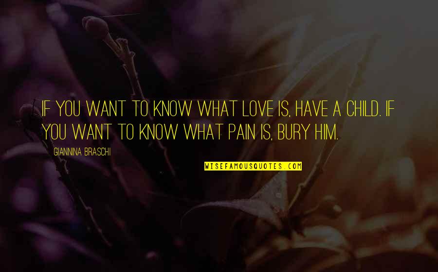 Bury The Pain Quotes By Giannina Braschi: If you want to know what love is,