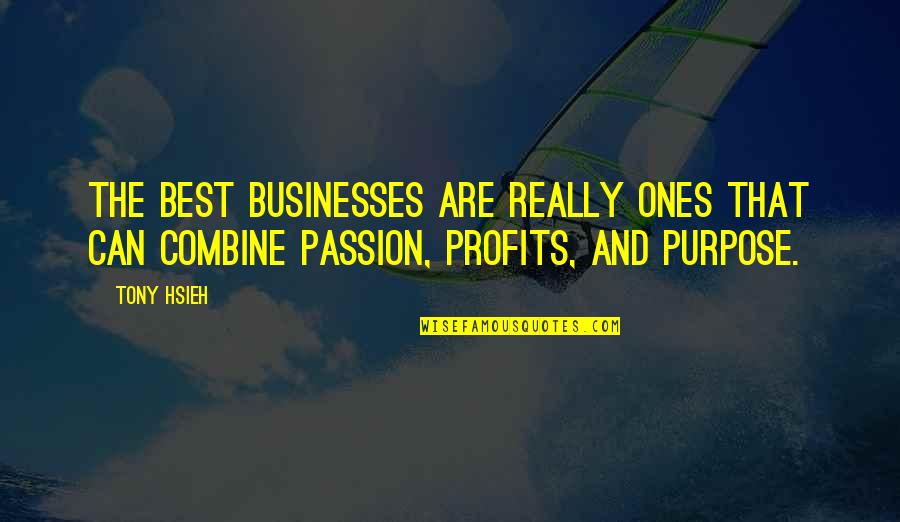 Business And Passion Quotes By Tony Hsieh: The best businesses are really ones that can