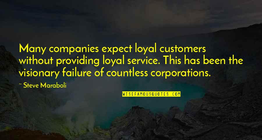 Business Failure Quotes By Steve Maraboli: Many companies expect loyal customers without providing loyal