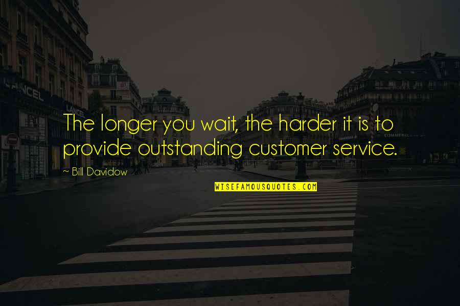 Business Service Quotes By Bill Davidow: The longer you wait, the harder it is
