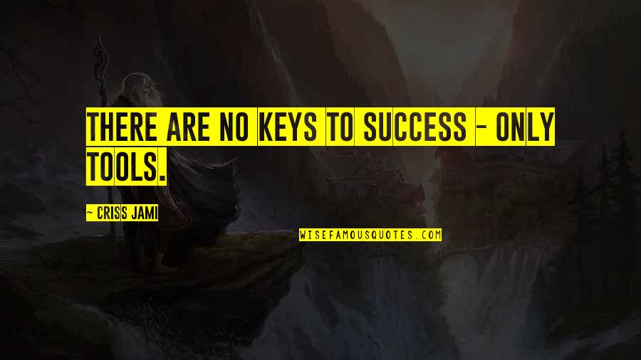 Business Success Inspirational Quotes By Criss Jami: There are no keys to success - only