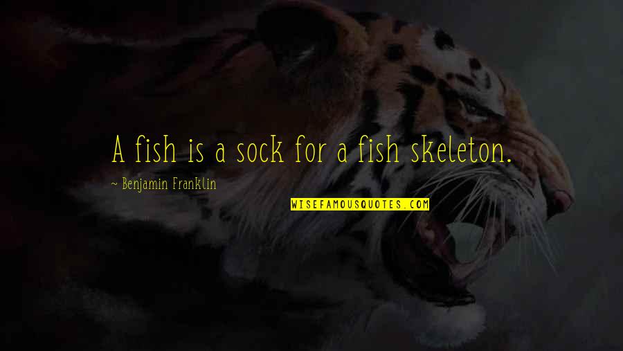 Buster Lucille Quotes By Benjamin Franklin: A fish is a sock for a fish