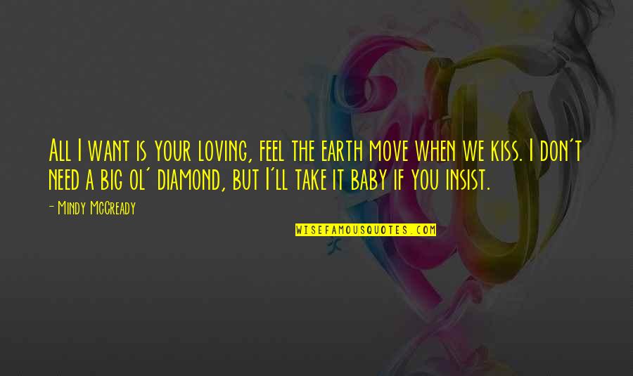 But Loving You Quotes By Mindy McCready: All I want is your loving, feel the