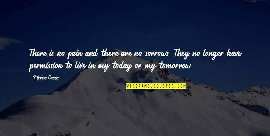 But Not Today Quote Quotes By Steven Cuoco: There is no pain and there are no