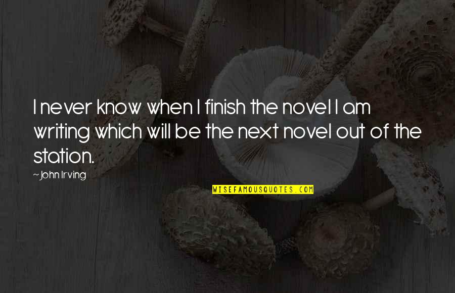Buteyko Quotes By John Irving: I never know when I finish the novel