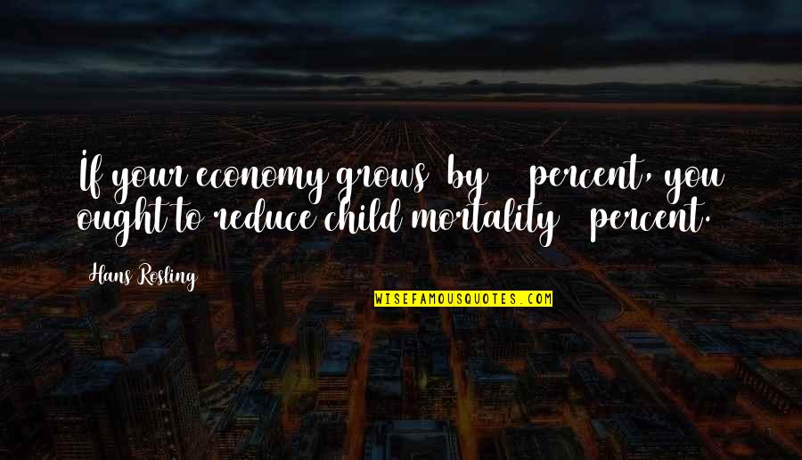 Butoni Quotes By Hans Rosling: If your economy grows [by] 4 percent, you