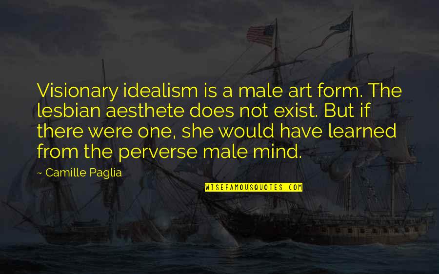 Buttcrack Quotes By Camille Paglia: Visionary idealism is a male art form. The