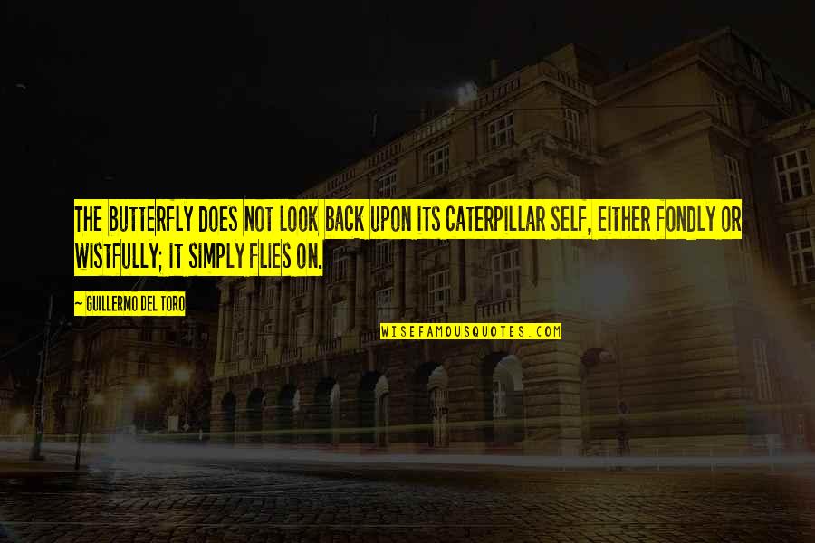 Butterfly And Caterpillar Quotes By Guillermo Del Toro: The butterfly does not look back upon its Butterfly And Caterpillar Quotes By Guillermo Del Toro: The butterfly does not look back upon its