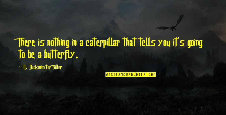 Butterfly And Caterpillar Quotes By R. Buckminster Fuller: There is nothing in a caterpillar that tells