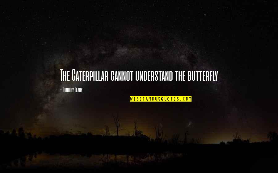 Butterfly And Caterpillar Quotes By Timothy Leary: The Caterpillar cannot understand the butterfly