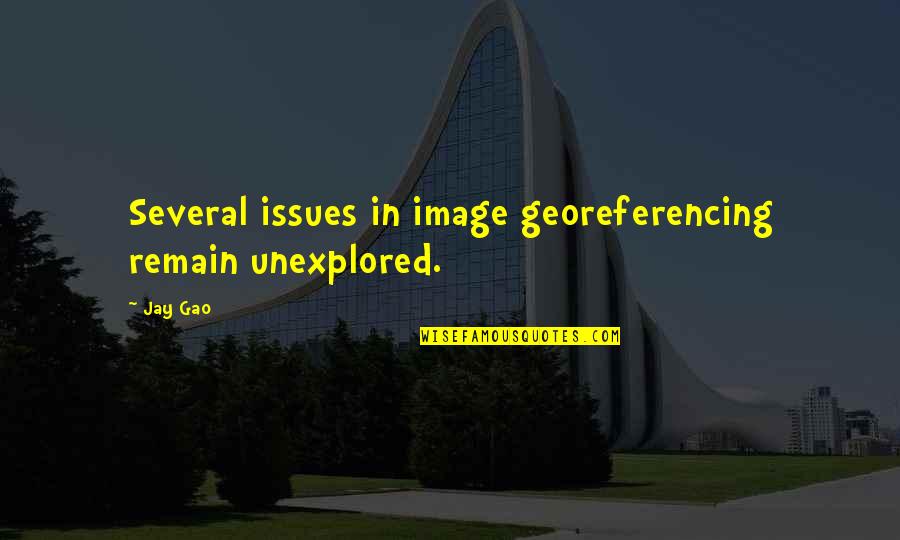 Buttlestars Quotes By Jay Gao: Several issues in image georeferencing remain unexplored.