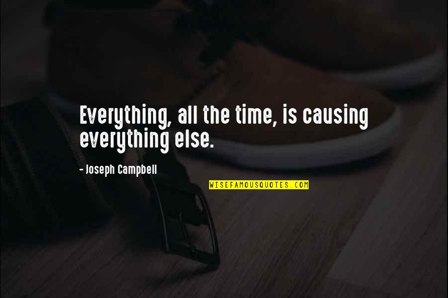 Buttock Muscles Quotes By Joseph Campbell: Everything, all the time, is causing everything else. Buttock Muscles Quotes By Joseph Campbell: Everything, all the time, is causing everything else.