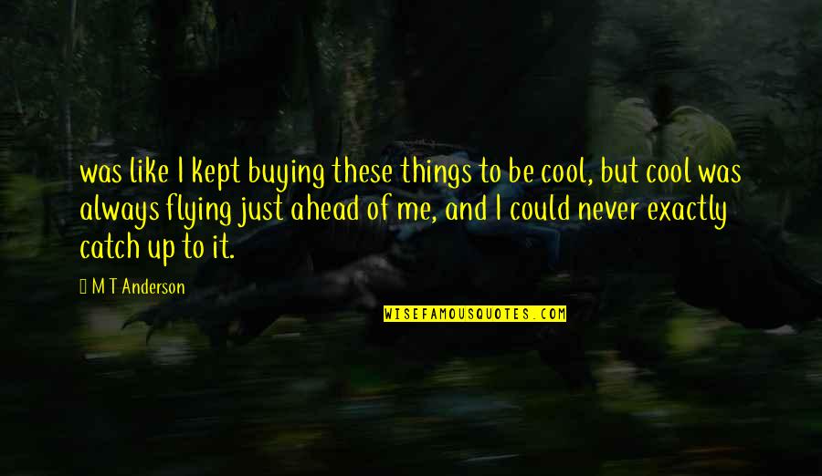 Buying Your Own Things Quotes By M T Anderson: was like I kept buying these things to