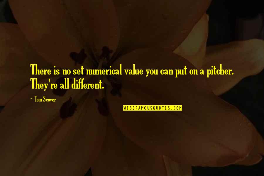 Buytendorp Quotes By Tom Seaver: There is no set numerical value you can