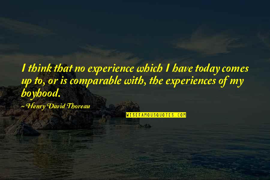 Buzzle Funny Quotes By Henry David Thoreau: I think that no experience which I have
