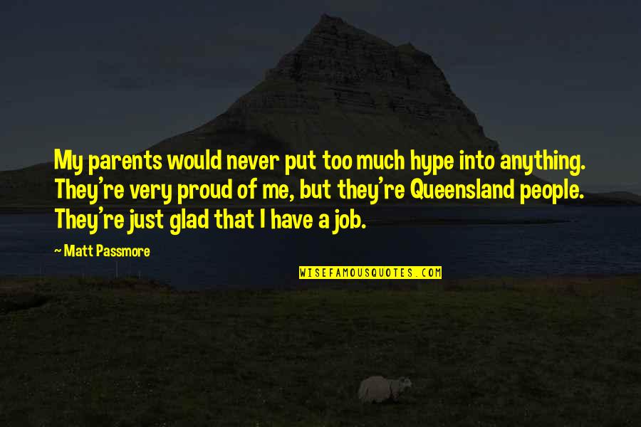 Bvb Stock Quotes By Matt Passmore: My parents would never put too much hype