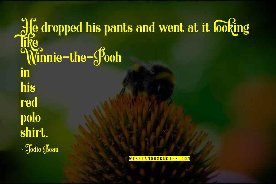 By Grace Through Faith Similar Quotes By Jodie Beau: He dropped his pants and went at it